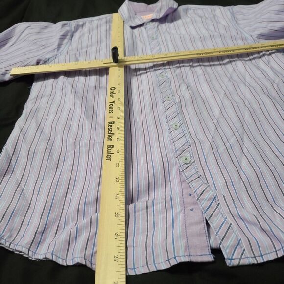 Michael Brandon Mens Button Down Multicolor Size Small Cotton Blend Long Sleeve - Picture 4 of 12